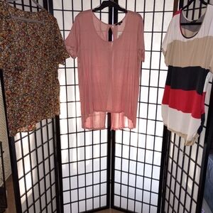 Closet Clearance Bundle Of 3 Womans Plus Summer Tops, Never Worn 2x Ptp24